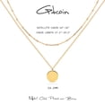 thumbnail image 2 of GDCOIN Gold Layered Necklace 14K Gold Disc/Circle Bead Chain Dainty Elegant Simple Layer Necklace for Women, 2 of 6