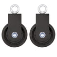 thumbnail image 1 of Chockeie Swivel Pulley Block, Single Pulley Block with U-Mount Bracket Swivel Lifting Pulley Roller Wheel for Wire Rope Cable Pulley Strength Training, 2PCS, 1 of 6