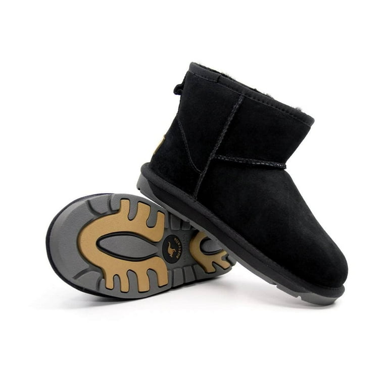 Funkymonkey Women s Winter Snow Boots Comfortable Wool Lining Ankle Boots Outdoor Non slip Warm Shoes