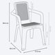 thumbnail image 3 of Set de 6 sillas plásticas resistentes y confortables apilables para interior y exterior comedor patio jardín terraza alberca playa marrón oscuro, 3 of 8