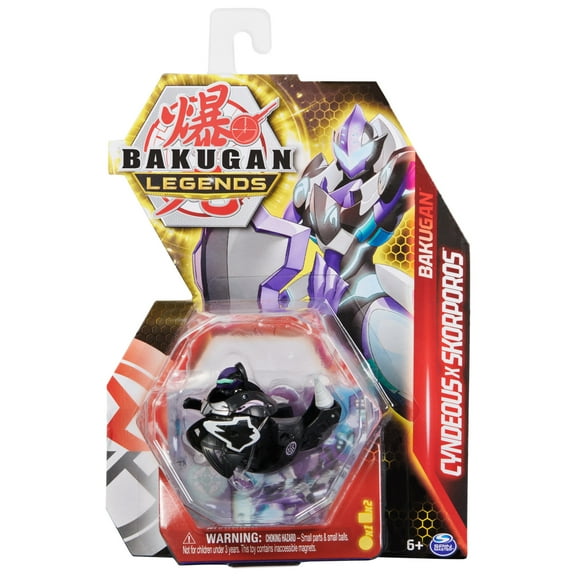 Bakugan Legends, Cyndeous X Skorporus, 2-inch-Tall Collectible Action Figure and Trading Cards, Kids Toys for Boys 6 and up