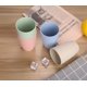 thumbnail image 5 of Vasos reutilizables de paja de trigo LuckyZone 355 ml, set de 6, beige, 5 of 8