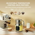thumbnail image 5 of Maestri House Milk Frother, 21OZ Variable Temp and Froth Thickness Milk Frother and Steamer, Smart Touch Control Milk Warmer, Dishwasher Safe, Memory Function for Latte Cappuccino, Yellow 120V, 5 of 7