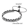 thumbnail image 3 of YABCSAZ Bracelet Magnétique en Pierre Noire Forme Santé Rétro Tissé Soins Personnels & Offres Beauté!, 3 of 4