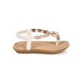 thumbnail image 2 of New Girl Link Calista-85K Nubuck Beaded Slingback Gladiator Thong Sandal 9 - 4, 2 of 5