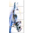 thumbnail image 2 of Cheval Bleu avec Bride - Impression sur Toile Abstraite, 2 of 3