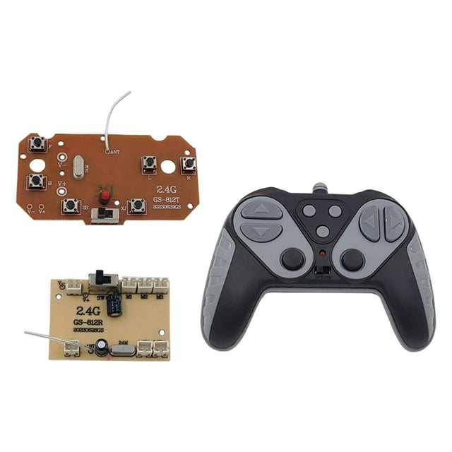 QualitChoice Transmitter Board and Receiver Board DIY Control Remote with RC for Vehicles dark gray 11.7x9cm