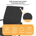 thumbnail image 5 of Modern Office Chair No Wheels, Ergonomic Study Chair with Handrail and Steel Legs, Comfy Home Office Desk Chairs with Ultra Thick Cushion, Black, 5 of 9