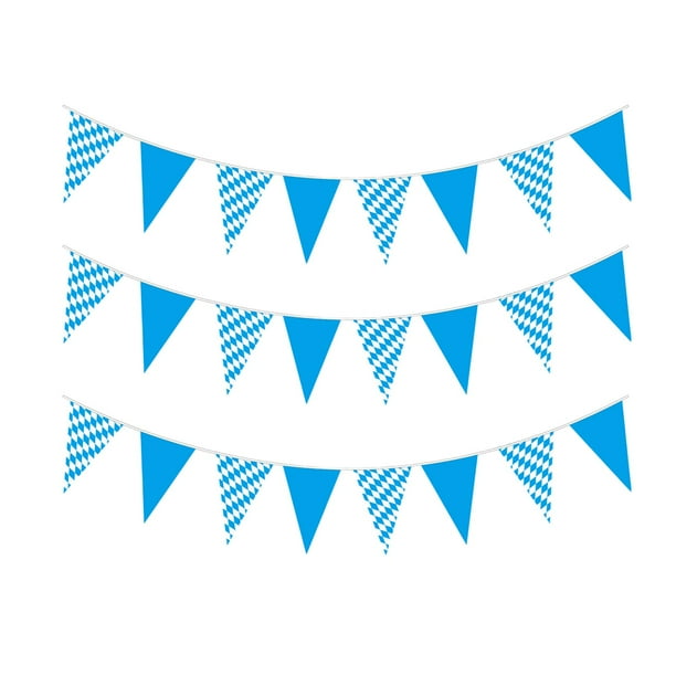 Banderines de Oktoberfest, banderines colgantes para decorar el hogar, banderines bávaros Estilo D