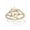 10k Yellow Gold, variant on Diamond Accent Triple Cross Ring in Solid 10k Yellow or White Gold