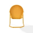 thumbnail image 3 of HomeStock Gothic Glamour Metal Outdoor Chair, 28.5"D x 22"W x 34.25"H, Sturdy, Easy to Assemble, Powder Coated Finish, Metal Seating-Color:Tangerine, 3 of 5