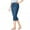 Dark Blue, variant on Lroveb Capri Jeans for Women High Waisted Slim Capri Denim Pants with Pockets Stretch Casual Summer Cropped Pants Dark Blue