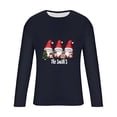 thumbnail image 4 of Donemore Men's Christmas Reindeer Print Casual Long Sleeve Shirt Soft Polyester-Cotton Blend Loose Fit Top for Holiday & Daily Wear, 4 of 5