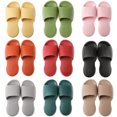 thumbnail image 3 of Bathroom Slippers Solid Color: Simple Thick Sole Household Sandals Shower Slides, 3 of 3