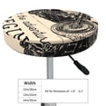 thumbnail image 4 of Balery Let The Adventure Begin Velvet Round Bar Chair Cushion Cover Adjustable, Protects From Scratches And Stains, Soft & Washable Ideal For Wooden And Metal Stools - 12 Inch, 4 of 7