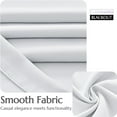 thumbnail image 6 of Curtainking Extra Wide Single Curtain Panel for Patio Door Sliding Glass Door Light Filtering Solid Thermal Insulated Room Divider Curtain, 80 x 84 Inch, White, 1 Panel, 6 of 7
