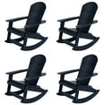 thumbnail image 4 of WestinTrends Tuscany Outdoor Rocking Adirondack Chair (Set of 4), Navy, 4 of 5