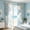 B, variant on Underwater Sea Life Lines Print Curtain Panel Living Room Bedroom Window Treatment Light Filtering Polyester Drapes Modern Ocean Theme Home Decor