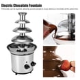 thumbnail image 4 of Fuente de Chocolate eléctrica, Fuente de Chocolate de 4 Capas, Acero Inoxidable de 4 Capas para Suministros de Boda Resturant Home Party Birthday Decoraion(#1), 4 of 5