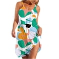 thumbnail image 2 of Fankiway Robe d'Été Imprimée Sans Manches Col Rond Sexy Robe de Plage Décontractée Robes Sans Manches pour Femmes Grande Taille, 2 of 4