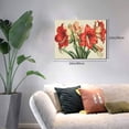 thumbnail image 2 of Logiee Vibrant Amaryllis Flowers Print Canvas Wall Art,Canvas Picture Prints with Frame, Wall Art Decorative,Canvas Decorative,Suitable for Living Room Bedroom Office Room 30x40, 2 of 6