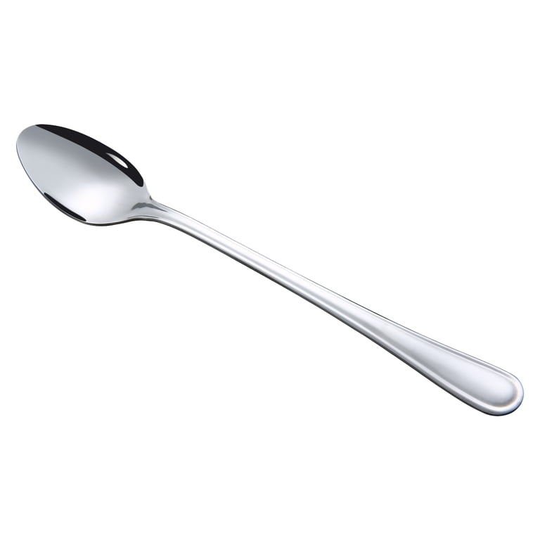 Mainstays Fleetline Stainless Steel Tall Drink Adult Spoon, 3-Pack