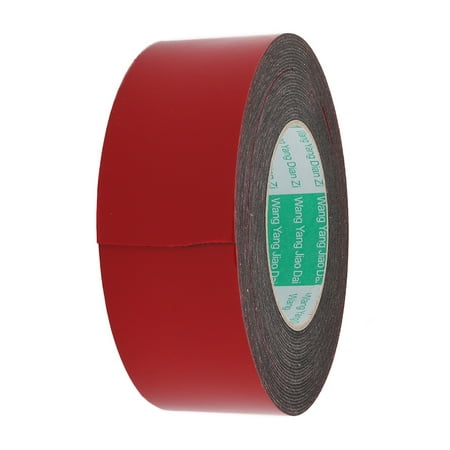Unique Bargains Door Seal 50x1mm Dual-sided Adhesive Shockproof Sponge Foam Tape 5M Length