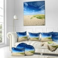 thumbnail image 3 of Designart Baltic Sandy Beach - Landscape Photo Throw Pillow - 18x18, 3 of 5