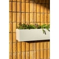 thumbnail image 6 of Veadek Geo Series Trough Hanging 32" Planter - White, 6 of 10