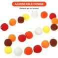 thumbnail image 3 of Uxcell Pom Pom Garland, Decor Hanging Garland Ball Banner with Felt Balls for Halloween Thanksgiving Christmas Wedding Birthday Assorted Colors, 3 of 7