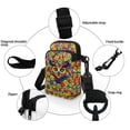 thumbnail image 5 of FUIALDOLG Casual Crossbody Bag for Daily Use Outdoor, Polyester Lightweight Cell Phone Purse, Floral Owl Art Pattern, 5 of 10