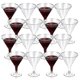 thumbnail image 1 of Plastic Martini Glasses, Clear Wine Glasses Reusable Party Cups Dessert Cups For Cocktail Champagne, 1 of 5
