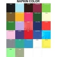 thumbnail image 2 of 50 Plain Solid Colors Luncheon Dinner Napkins Paper - Black, 2 of 2