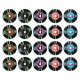thumbnail image 1 of Uxcell 20 Pack Vinyl Records Decor, 5.5 Inch Blank Vinyl Records 5 Designs Fake CD Album Cover for Rock and Roll Party Dining Home Decorations, (Black, Style 5), 1 of 6