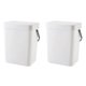 thumbnail image 1 of 2 botes de basura para abono de cocina de 1,3 galones con tapa, bote de basura para desechos de alimentos, bote de basura para baño pequeño y liviano, color blanco, 1 of 6