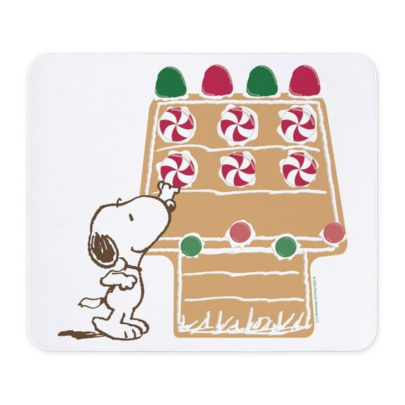 CafePress - Snoopy Gingerbread Doghouse - Non-slip Rubber Mousepad, Gaming Mouse Pad