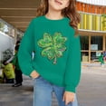 thumbnail image 2 of Otqutp St. Patricks Day Sweatshirt for Girls Long Sleeve Crewneck Irish Sweat Shirts Unisex Oversized Saint Patty's Pullover Tops, 2 of 6