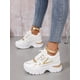 thumbnail image 4 of Women Letter Graphic Lace-up Front Wedge Sneakers, Sporty Sneakers, 4 of 4
