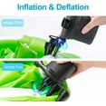 thumbnail image 5 of Electric Air Pump, Portable Quick-Fill Air Pump with 3 Nozzles, 110V, Perfect Inflator/Deflator Pumps for Inflatable Cushions, Air Mattress Beds, Boats, Swimming Ring, Black, 5 of 5