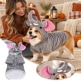 thumbnail image 2 of Elephant Dog Soft Hooded Sweatshirt for Halloween Comfortable Pet Outfit S, 2 of 7