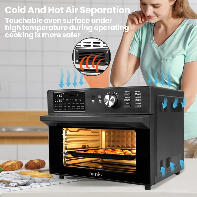 Air Fryer Oven OIMIS,32QT X-Large Air Toaster Oven Air Fryer