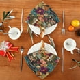 thumbnail image 4 of BZSMCE Satin Native Fab Cotton Dinner Napkin Squirrel Surrounded by Flowers Reusable, 4 of 8