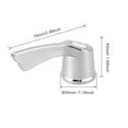 thumbnail image 2 of Uxcell Faucet Lever Handle 1.18 inch Dia Universal Single Lever Handle Replacement 4 Pcs, 2 of 4