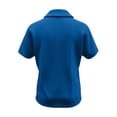 thumbnail image 4 of MEZZALL Women T-Shirts Knit Solid Color Lightweight Short Sleeve Shirt With Classic Lapel Collar Breathable Tops, 4 of 5
