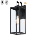 thumbnail image 3 of 2-pack 17.7 in. 1-Light Matte Black Outdoor Wall Lantern Sconce with Clear GlassDusk to Dawn could be chosen Matte Black with Dusk to Down 2 Pack, 3 of 5