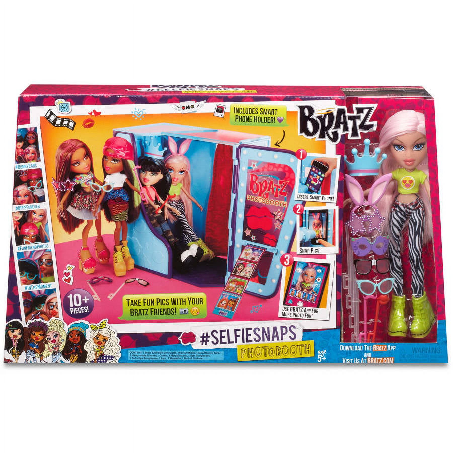 Bratz #SelfieSnaps Photobooth with Doll, Great Gift for Children Ages 6, 7, 8+ - image 4 of 5