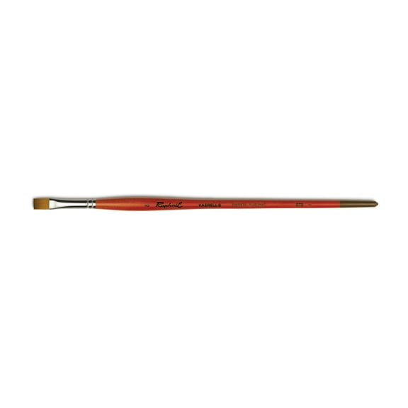 Raphael Kaerell Long Handle Oil & Acrylic Brush, Flat, Size 08