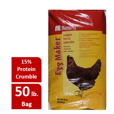 Manna Pro Family Farm® Egg Maker 15% Layer Crumbles Chicken Feed, 50 (Best Way To Store Chicken Feed)