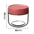 thumbnail image 3 of 6pcs Glass Mason Jars For Overnight Oats With Lids In Vibrant Colors Storage Stackable Yogurt Containers, 3 of 5