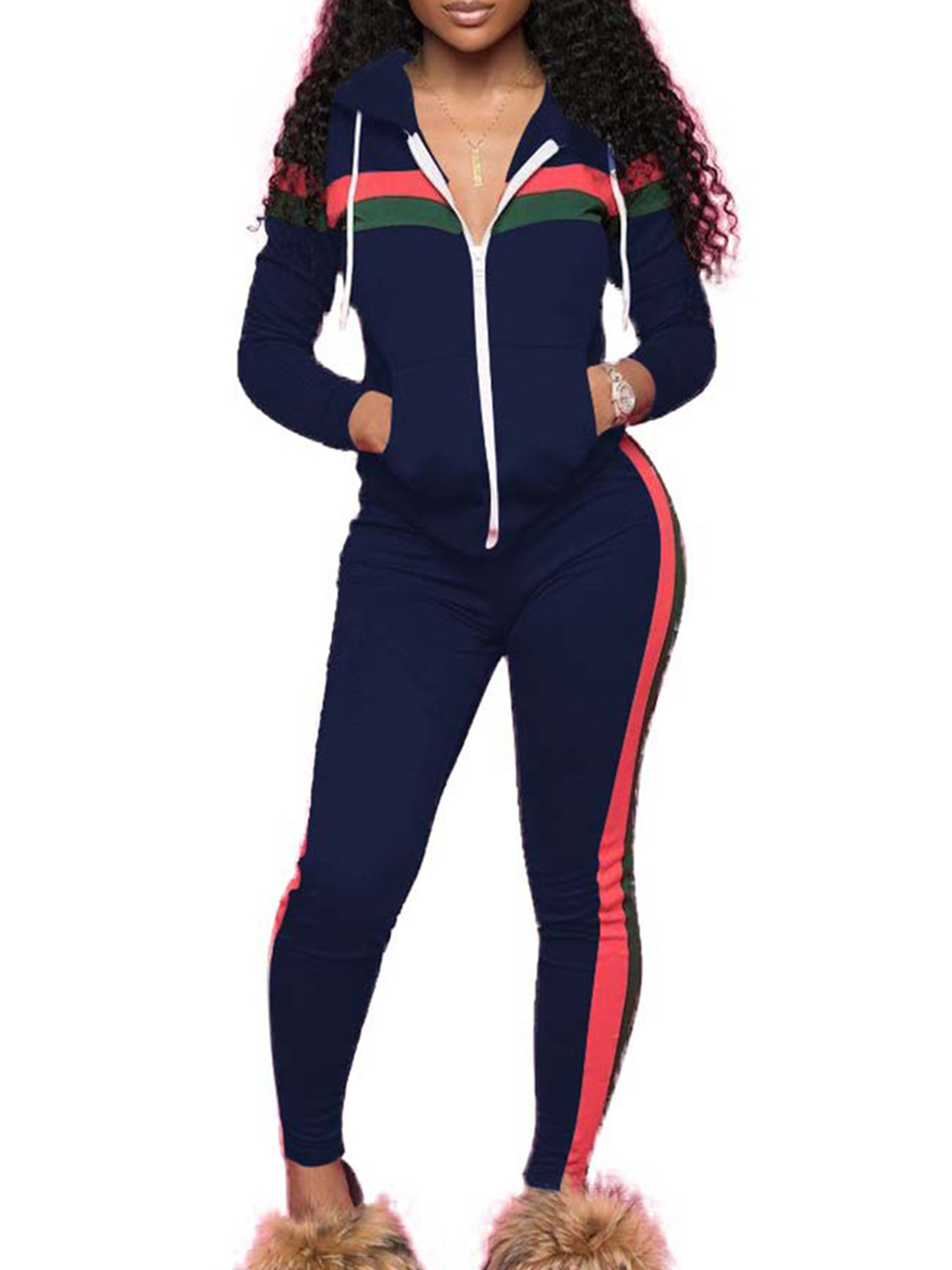 AOMONI Two Piece Outfits for Women Jogging Suit Sweatsuits Tracksuits ...